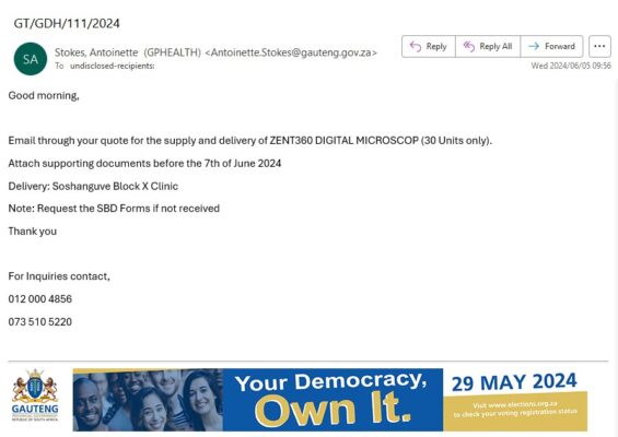 Zent360 Digital Microscope Tender Scam